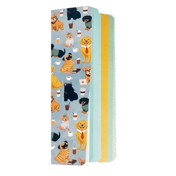 (1 Pk) Molly & Rex Spiral Notebook, Dog & Coffee Pattern, College Rule w/ Folder - Picture 6 of 8